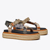 Tory Burch- T Monogram Rope Sport Sandal - Perfect Navy / Inverse Navy / Hazelnut