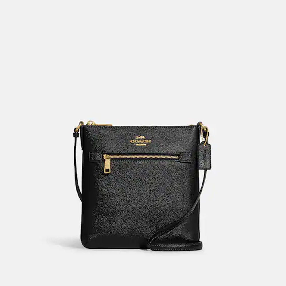 Coach- Mini Rowan File Bag - Gold/Black