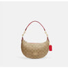 Coach- Payton Hobo In Signature Canvas - Im/Khaki/Electric Red