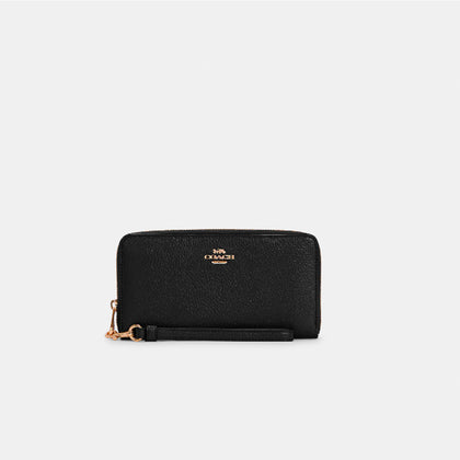 Coach- Long Zip Around Wallet (Gold/Black)