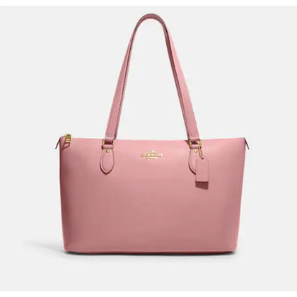 Coach- Gallery Tote - Gold/True Pink