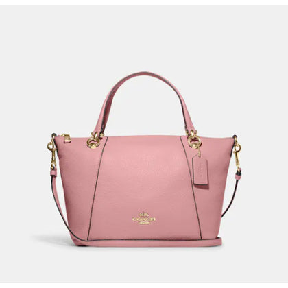 Coach- Kacey Satchel - Gold/True Pink