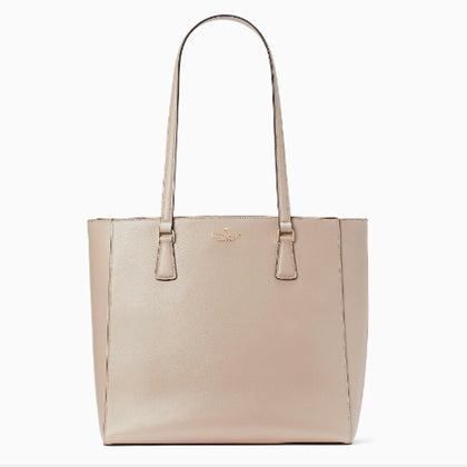 Kate Spade- Perry Leather Laptop Tote (Tusk)