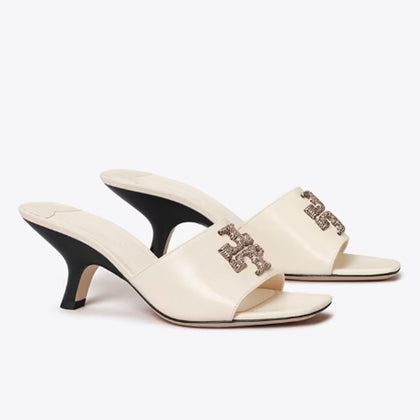 Tory Burch- Eleanor Pave Mule Sandal - New Ivory