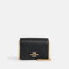 Coach- Mini Wallet On A Chain - Gold/Black