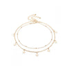 Zaful- Multilayered Star Pendant Choker Necklace - Gold