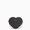 Kate Spade- Love Shack Quilted Heart Crossbody Purse (Black)