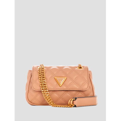 Guess- Giully Mini Convertible Crossbody (Beige Overflow)