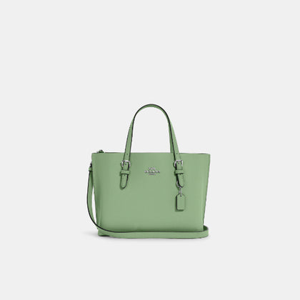 Coach- Mollie Tote 25 (Silver/Pale Pistachio)