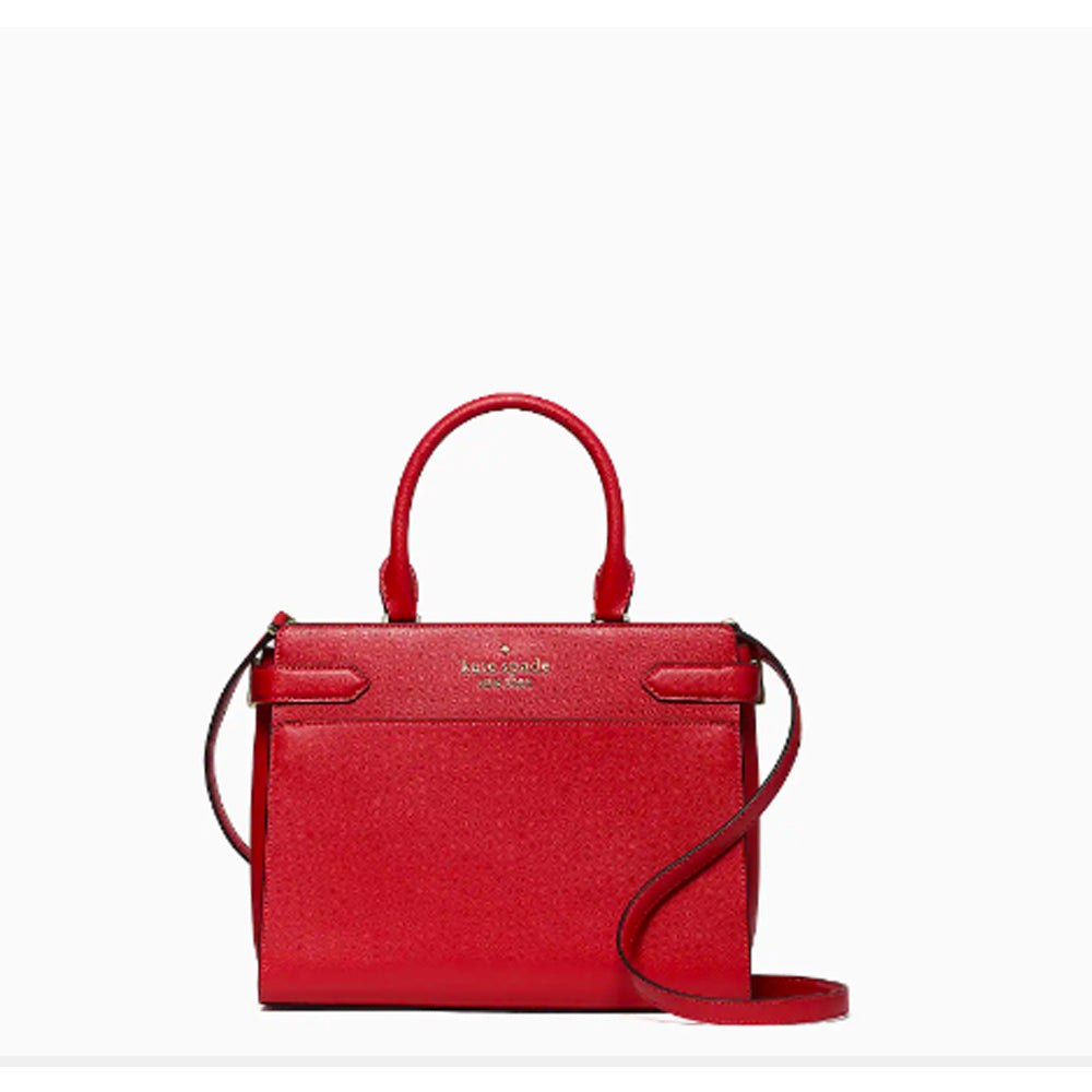 Kate Spade Staci Medium Satchel Crossbody in Red Curran 