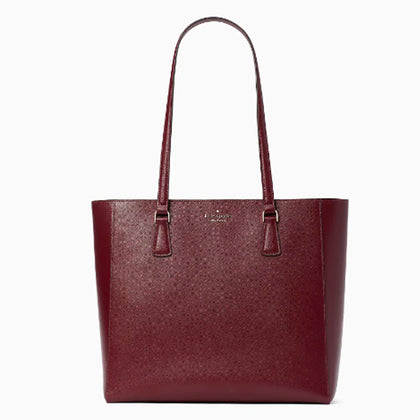 Kate Spade- Perry Leather Laptop Tote (Deep Berry)