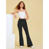 Romwe- Striped Flare Leg Pants