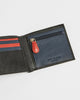 Ted Baker-Striped Leather Bifold With Coin