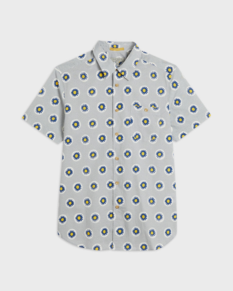 Ted Baker-Large geometric print shirt