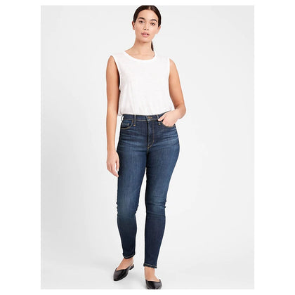 Banana Republic- Medium Wash Curvy High-Rise Skinny-Fit Soft Sculpt Jean