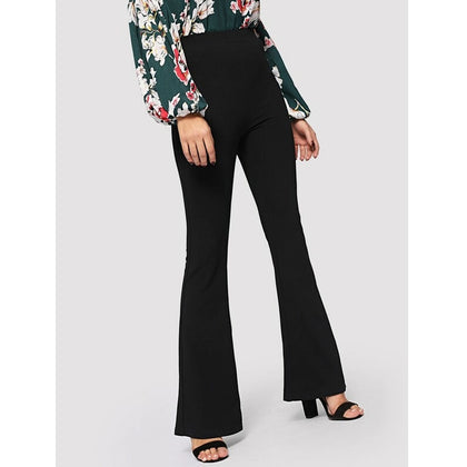 Romwe- High Waist Flare Pants