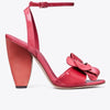 Tory Burch- Flower Heeled Sandal - Light Berry