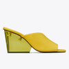 Tory Burch- Asymmetrical Heeled Mule Sandal - Bergamot