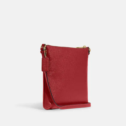 Coach- Mini Rowan File Bag - Gold/1941 Red