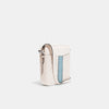 Coach- Hudson Crossbody 21 In Signature Canvas With Trompe L'oeil Print (Silver/Chalk Multi)