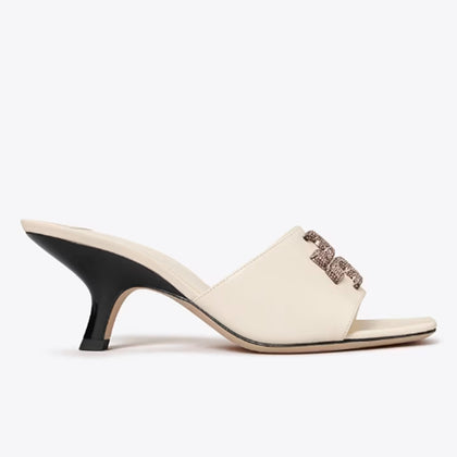 Tory Burch- Eleanor Pave Mule Sandal - New Ivory