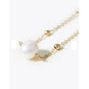 Zaful- Faux Pearl Collarbone Necklace - Golden