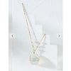 Zaful- Natural Stone Crystal Beads Necklace - White