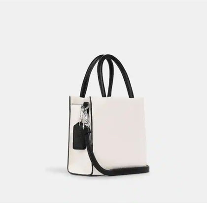 Coach- Mini Cally Crossbody - Silver/Chalk Black Multi