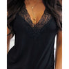 Chicme- V-Neck Lace Trim Tank Top