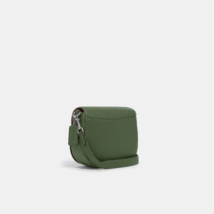 Coach- Morgan Saddle Bag (Silver/Dark Sage)