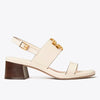 Tory Burch- Eleanor Heel Sandal - New Ivory