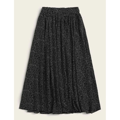 Romwe- Dalmatian Print Flared Skirt