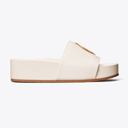 Tory Burch- Patos Slide - New Ivory / New Ivory