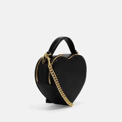 Coach- Heart Crossbody - Gold/Black