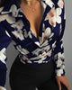 Chicme- Floral Print Long Sleeve Casual Shirt