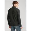 Polo Ralph Lauren- Black Marl Heather Mesh Long-Sleeve Polo Shirt â€“ All Fits