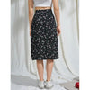 Romwe- Ditsy Floral Split Skirt