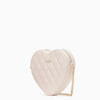 Kate Spade- Love Shack Quilted Heart Crossbody Purse (Light Rosebud)