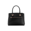 Guess- Alexie Logo Girlfriend Satchel (Black Floral Print)