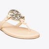 Tory Burch- Metal Miller Soft Sandal - New Cream / Silver