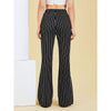 Romwe- Striped Flare Leg Pants