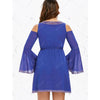 Rosegal- Cut Out Bell Sleeve Flare Dress