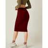 Romwe- High Waist Bodycon Skirt