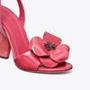 Tory Burch- Flower Heeled Sandal - Light Berry