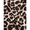 Zaful- Leopard Ruched Off Shoulder Bodycon Dress - Black