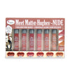 The Balm- Meet Matte Hughes®- مجموعة نيود من 6 أحمر شفاه سائل صغير يدوم طويلاً