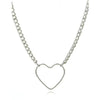 Zaful- Hollow Out Heart Chain Necklace - Golden