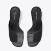 Tory Burch- Asymmetrical Heeled Mule Sandal - Perfect Black