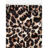 Zaful- Leopard Ruched Off Shoulder Bodycon Dress - Black