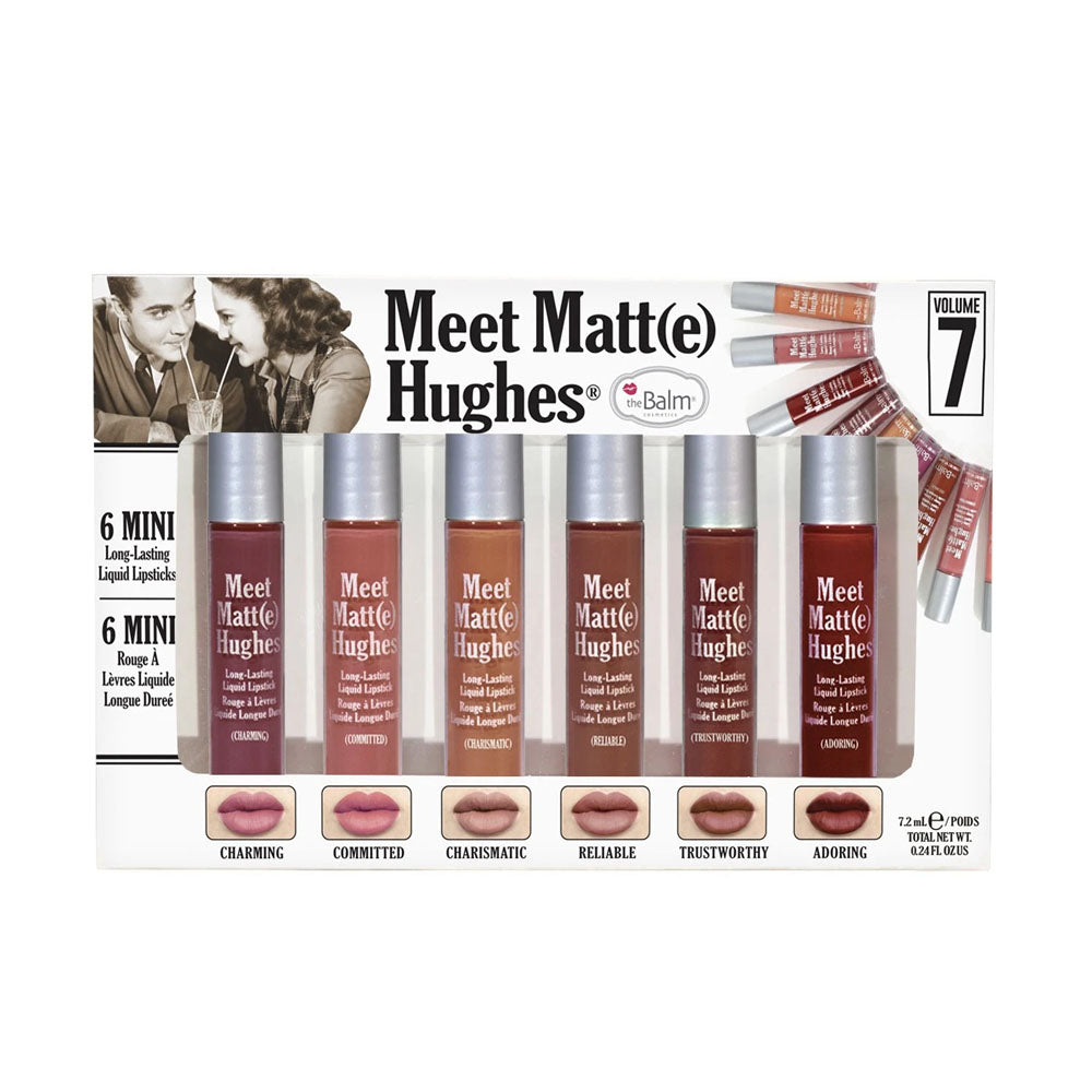 The Balm- Meet Matte Hughes®- Vol 7Set of 6 Mini Long-Lasting Liquid Lipsticks